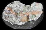Heulandite, Apophyllite and Stilbite on Mordenite - Composite #117156-3